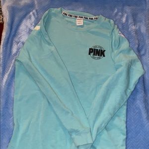 teal PINK long sleeve shirt